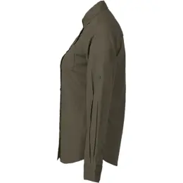 Ladies Heritage Stretch Long Sleeve Shirt Fatigue Side